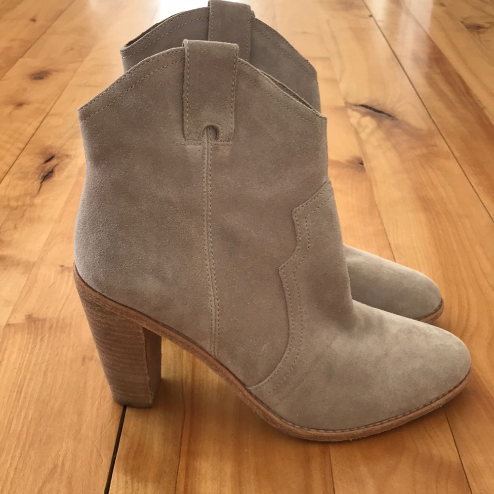 Joie light tan suede boots
